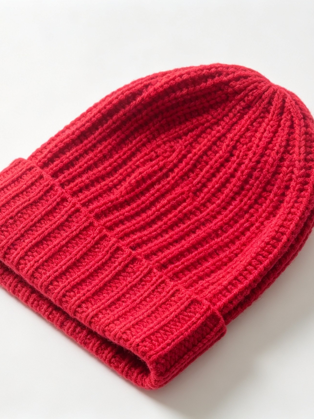 Louis Vuitton Red Ribbed Knit Beanie - Picture 5 of 8
